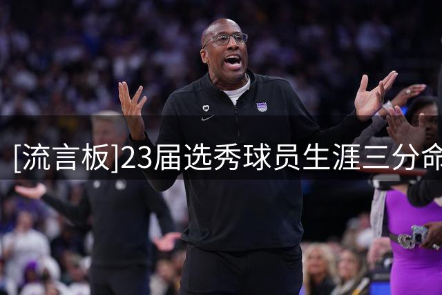 [流言板]23届选秀球员生涯三分命中总数：米勒第一、基杨特-乔治第二